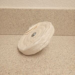 Buffing Polishing Wheel 3" Fine Cotton (50 Ply) 1/4" Arbor with 1/4" Mandrel